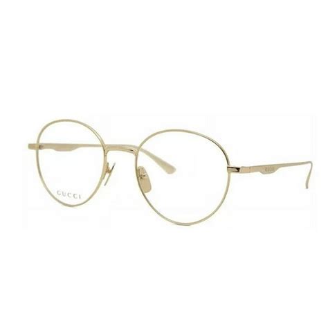 occhiali gucci gg0337o|Gucci™ GG0337O 008 53 Gold Eyeglasses .